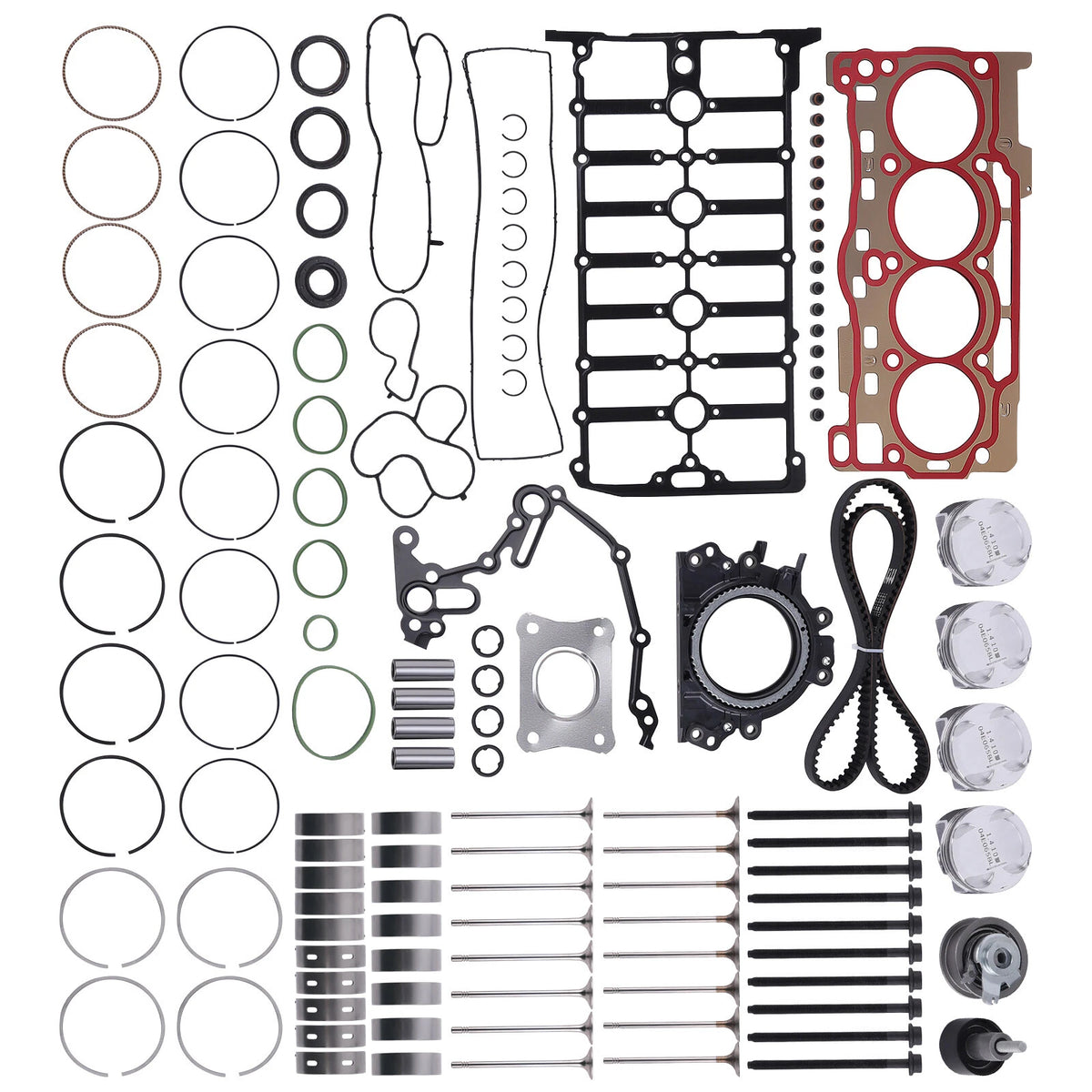 Engine Overhaul Pistons Gasket Kit for Audi A3 VW Jetta Golf (2013–2020) 58YW7A