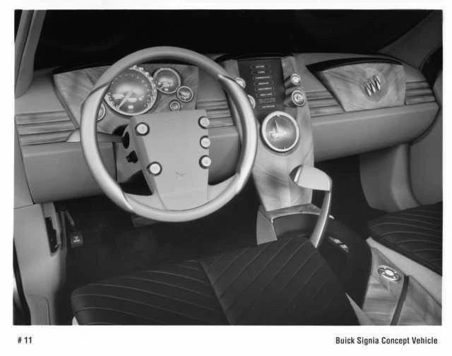 Interior Press Photo for Buick Signia Concept Vehicle (1998)