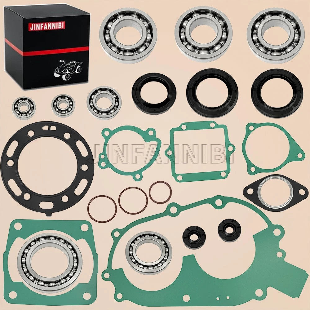 Engine Bearing Seals Rebuild Kit W/Gasket for Polaris Sportsman/Scrambler (400)