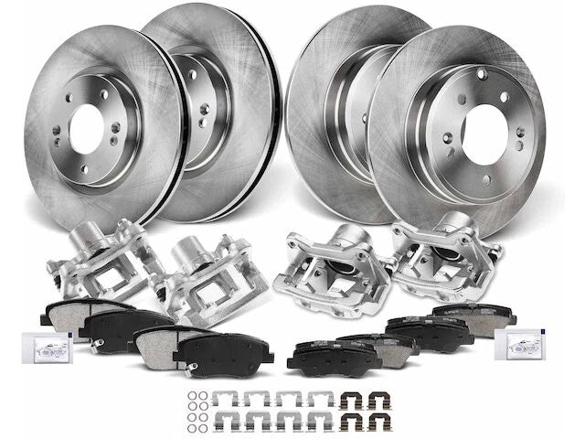 Set of 4 Brake Pads Rotors Calipers for Hyundai Sonata (2012–2015) 41634RQXN