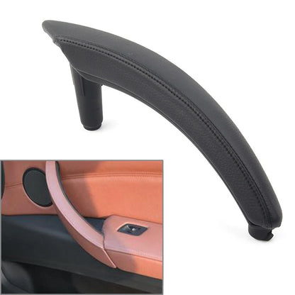 Black Door Trim Pull Handle Right Side Real Leather for BMW X5 E70 (2007–2013)