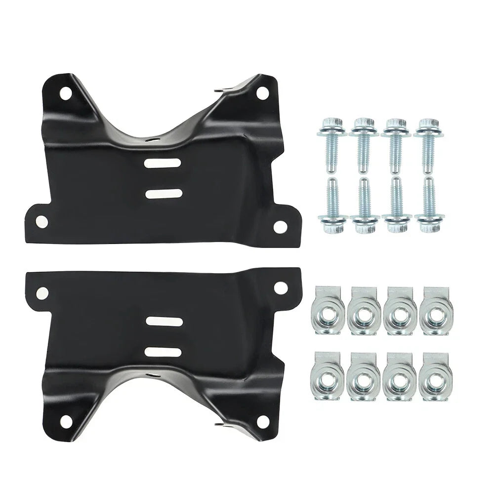 2X Outer Brackets for Front Bumper - Chevy Silverado 2500HD/3500HD 2007-2010