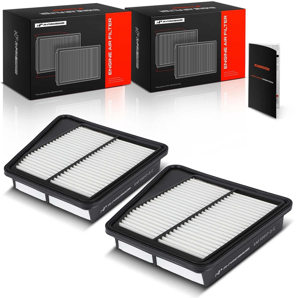 2X Engine Air Filter for Kia Stinger (2018–2021) Genesis G70 (2019–2023) A31416, 28113J5100, WA10834