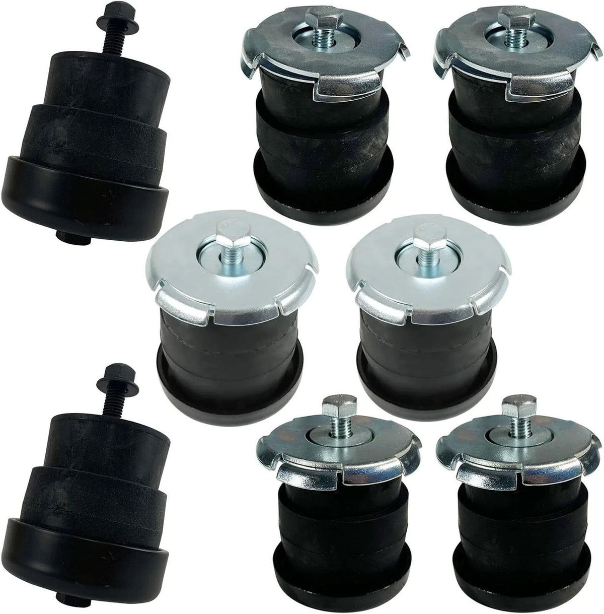 Full Body Mount Bushing Kit for Chevy GMC (2001–2007) 8Pcs 101-166K2, 168K2, 389K2, 390K2, 25875218