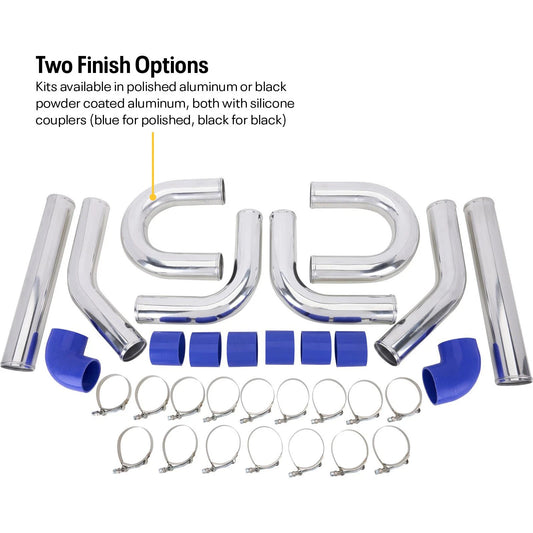 3-Inch Aluminum Cold Side Turbo Intercooler Pipe Kit for 91003785-POL-3.0
