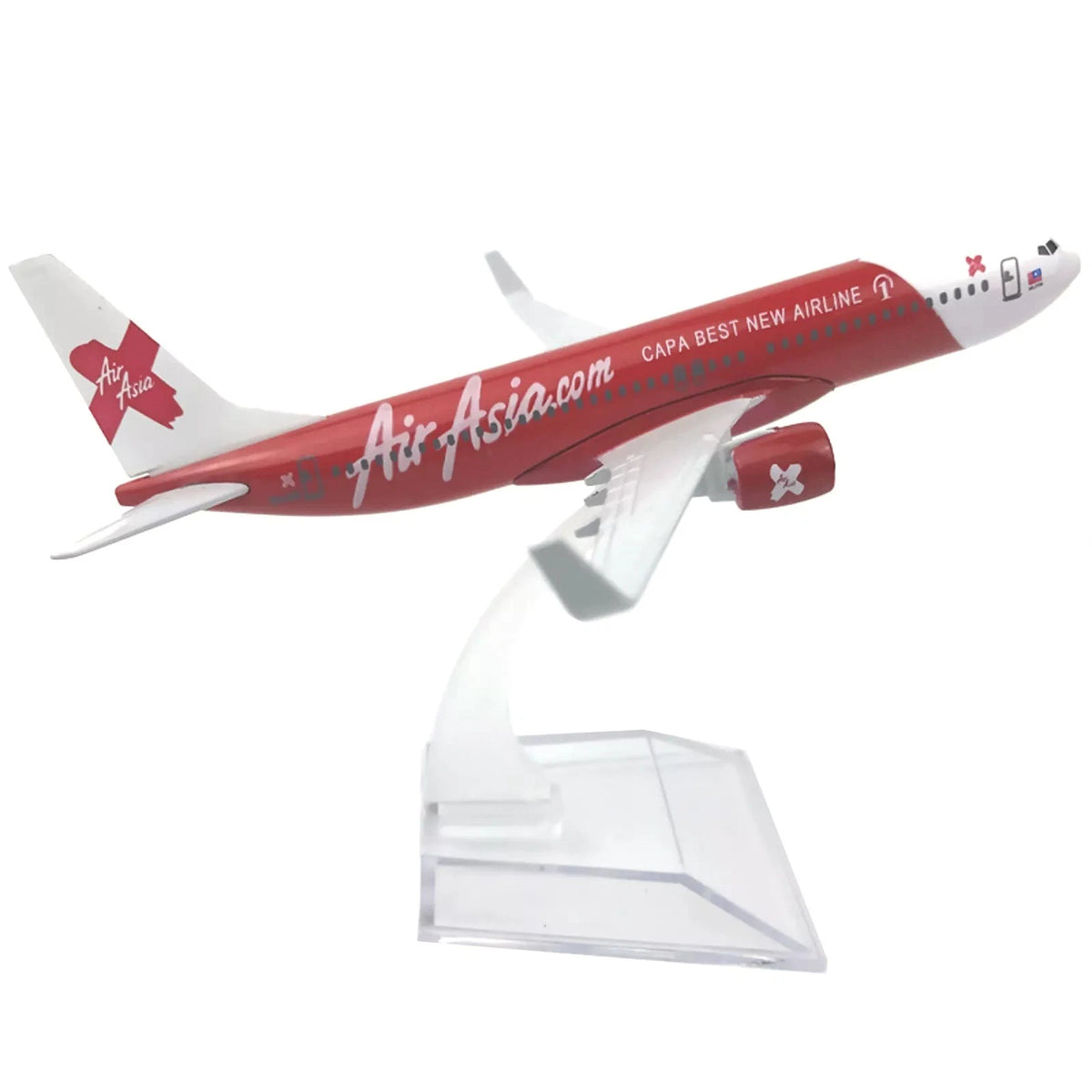 1/400 Scale Diecast Alloy Air Asia Airlines B737 Aircraft Model Toy