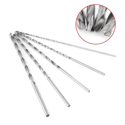 5PCS Extra Long High Speed Steel Drill Bit Set for