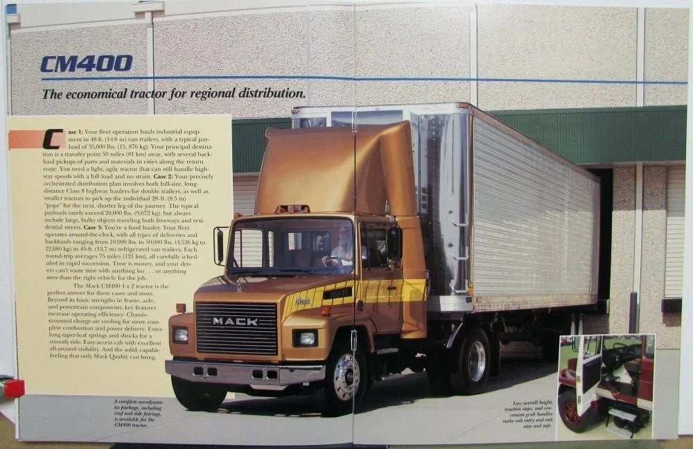 Mack Trucks CM 400 Sales Brochure (1989)