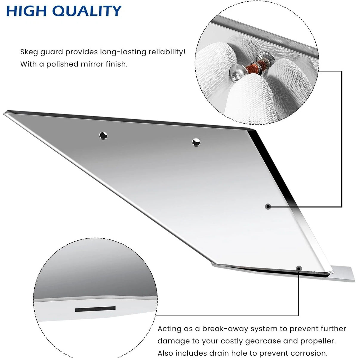 Skeg Protector Kit for Mercury 75-300HP