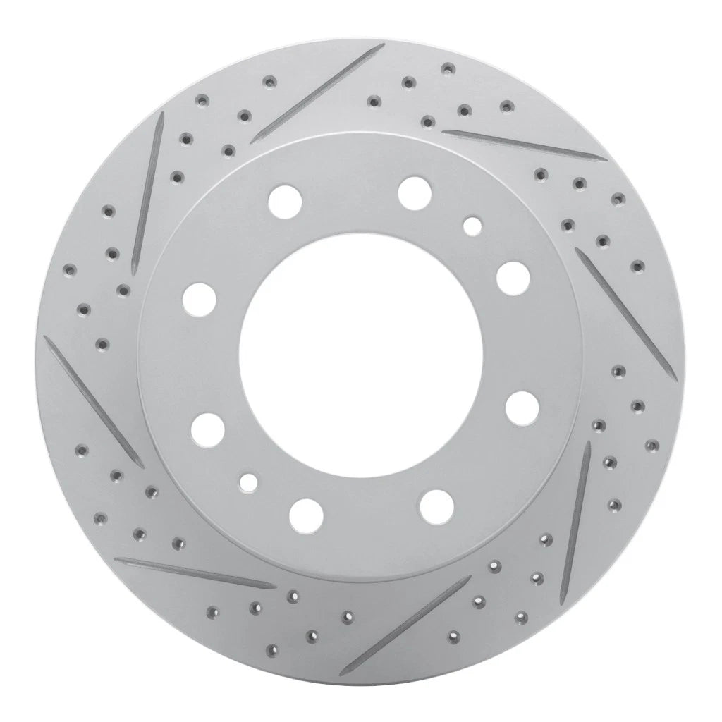 Drilled and Slotted Brake Rotor for Chevy Silverado 2500 HD (2001–2010) ALX-PAU-DF-830-48051L-CLA2