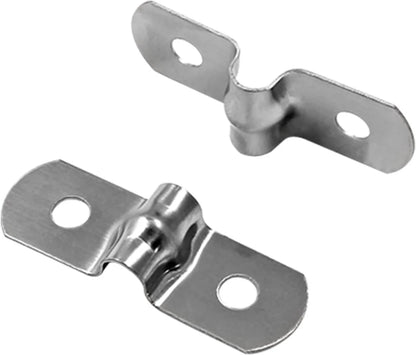 50Pcs M5 Two Hole Strap U Bracket for Rigid Pipe