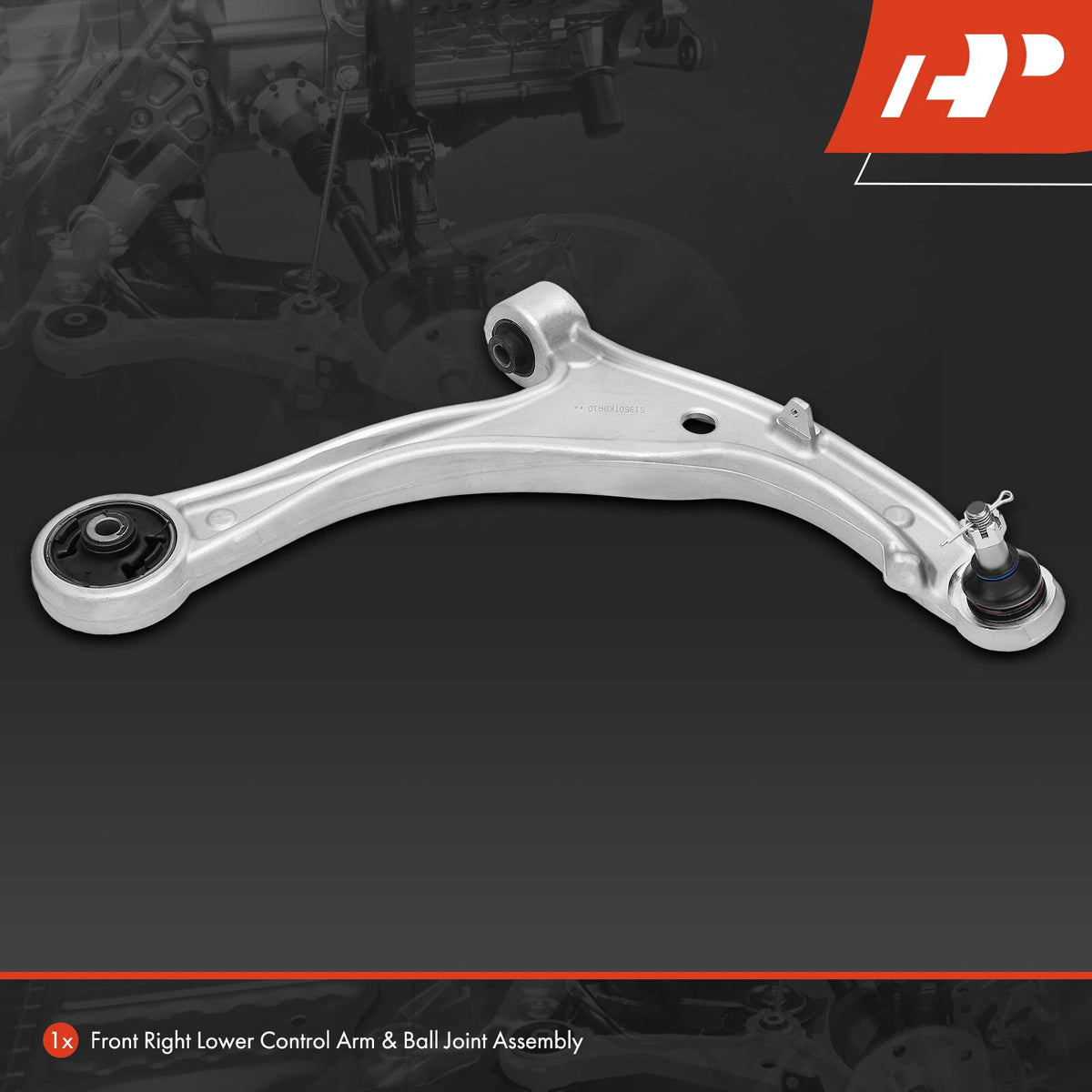 Front Right Lower Control Arm w/Ball Joint for Honda Odyssey (2014–2017) 522548, 51350TK8A10