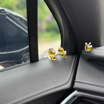 6X Yellow Bee Dashboard Decorations for Mini Cooper