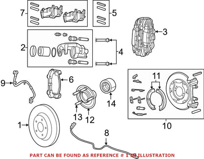 Rear Disc Brake Rotor for Dodge Durango (OEM)