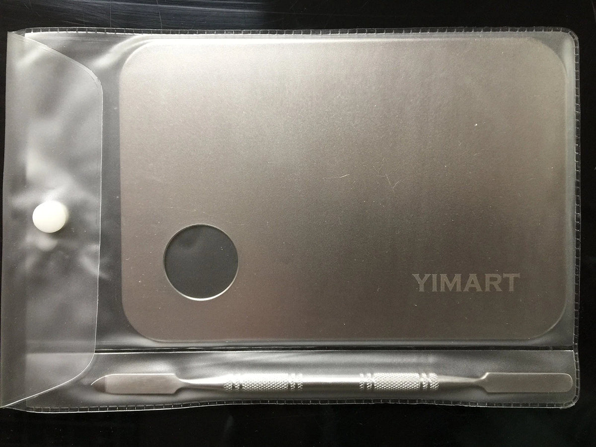 Stainless Steel Makeup Mixing Palette with Spatula