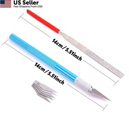 9-Piece Model Tools Kit for Hobby Building Craft Set