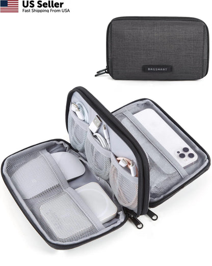 Electronics Organizer for Universal Use (7.9 x 4.7 x 2.4 inches)