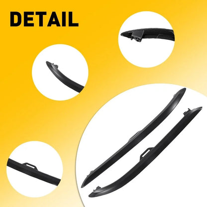 Black Front Bumper Trim for Honda Pilot 2019-2022 - 2X Set