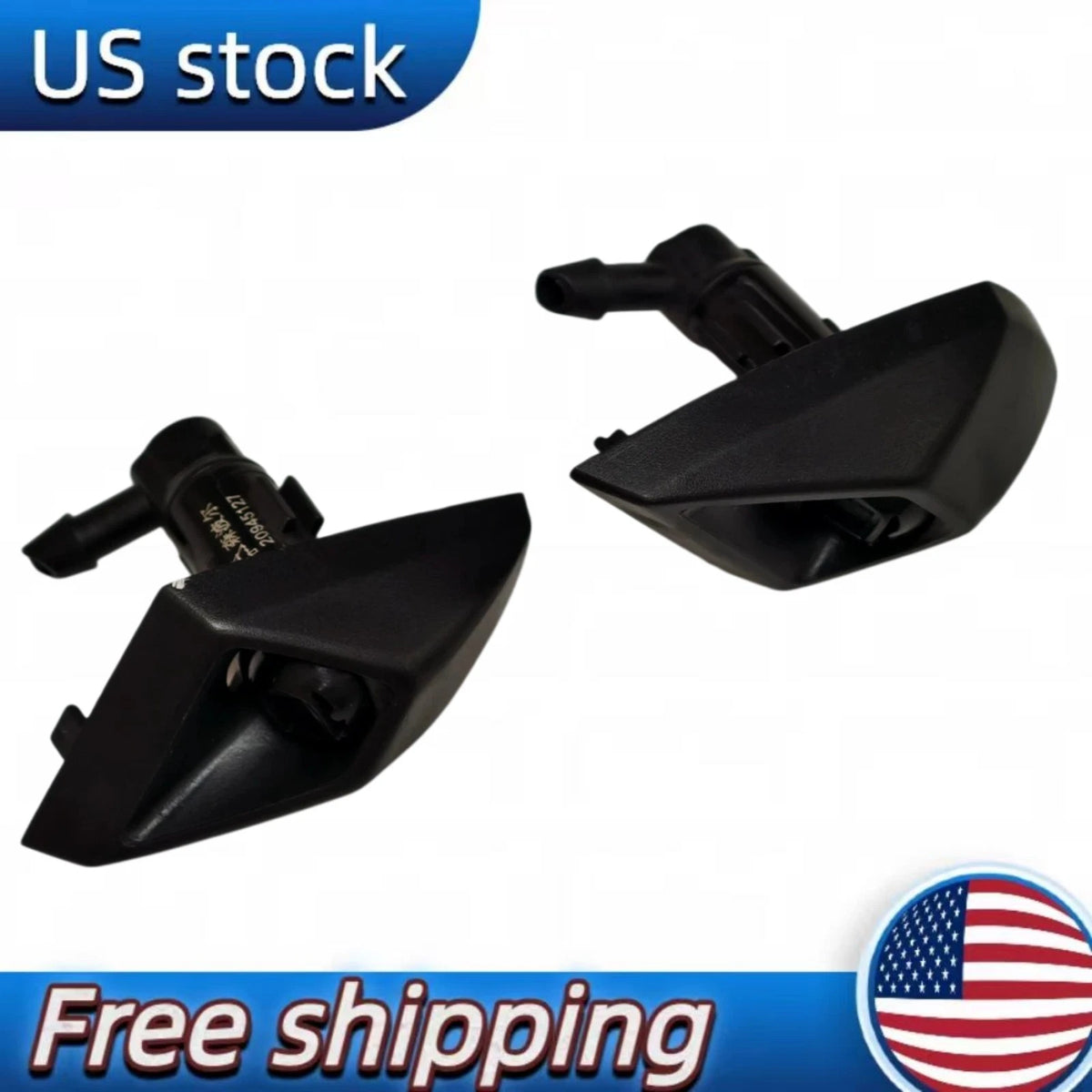 Set of 2 Front Headlight Spray Nozzle Injectors for