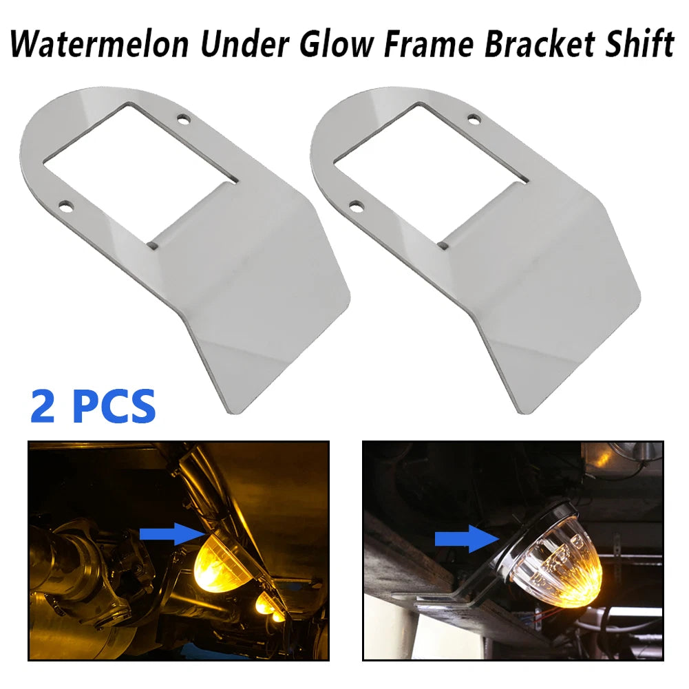 2X Watermelon Light Under Glow Frame Bracket for Truck Universal