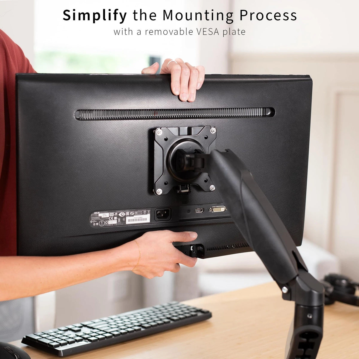 Adapter VESA Mount Quick Release Bracket Kit for Universal Use