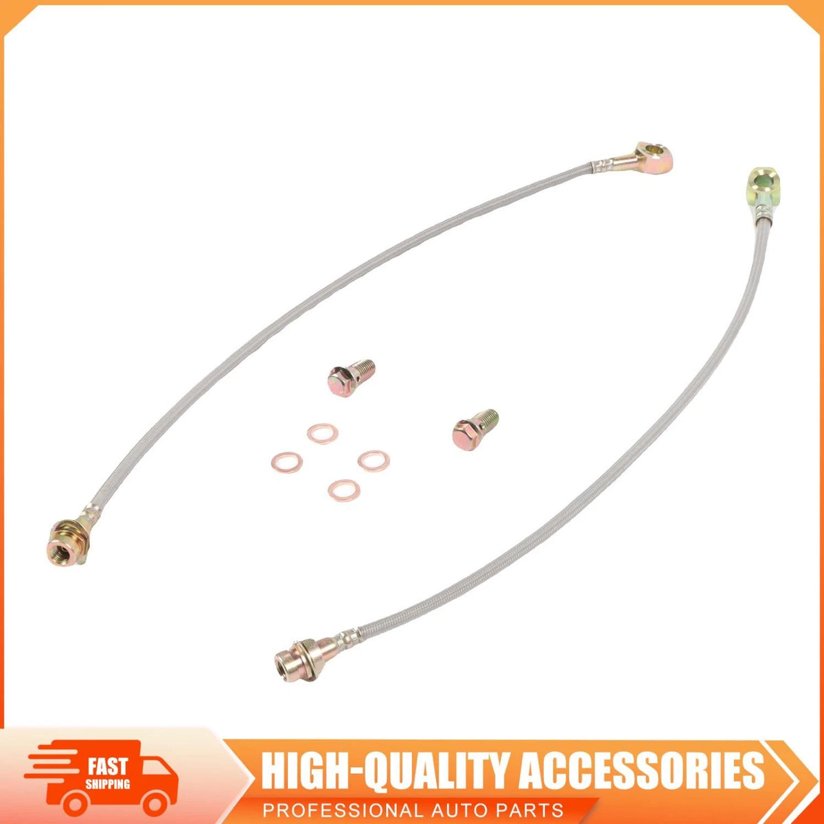 Braided Stainless Steel Disc Brake Hose for Chevelle Disc Brakes (1964–1972)