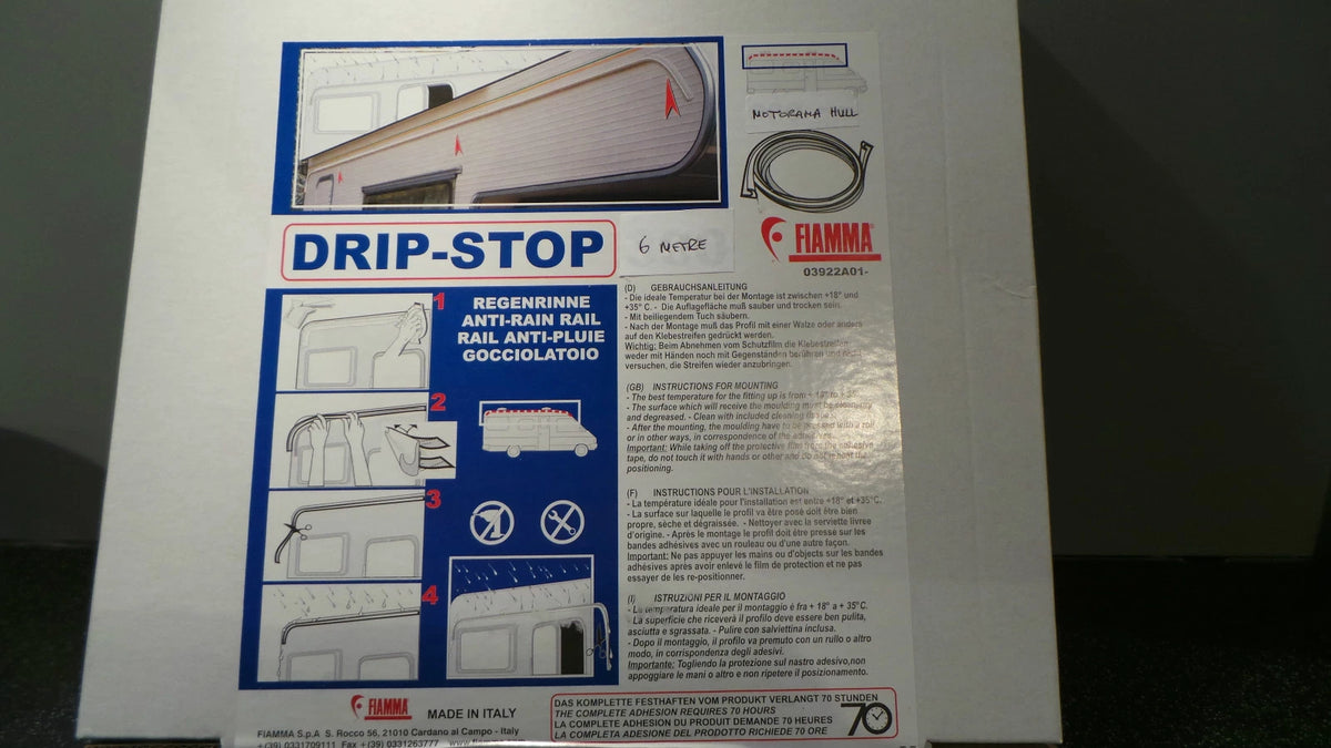 6m Drip Stop for Motorhome/Caravan Self Adhesive
