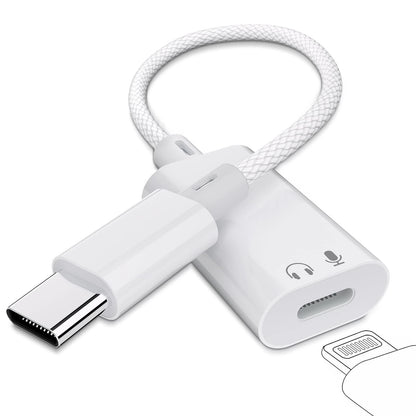 USB C to Lightning Audio Adapter for Various Devices (No Specific Years)