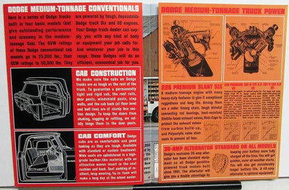 Sales Folder for 1964 Dodge Trucks D 400 to 700 Medium Tonnage