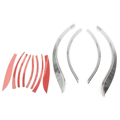 4X Rear Fender Flares Trim Accent Chrome for Harley FLHXXX (2010–2011)