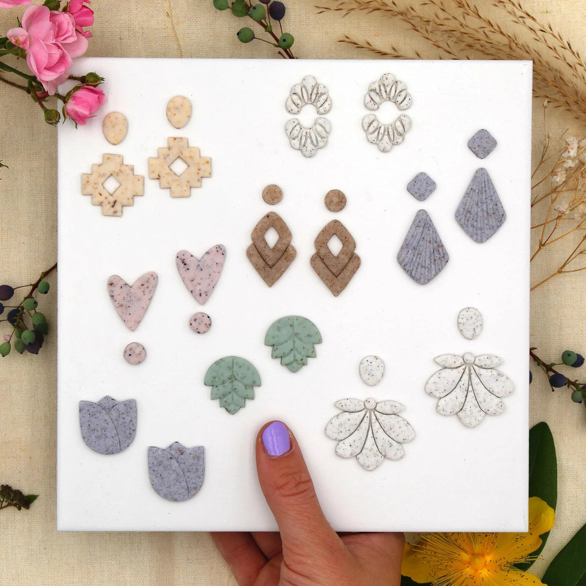 12 x 25g Half Blocks FIMO Effect Oven-Bake Polymer Clay for Boho Collection