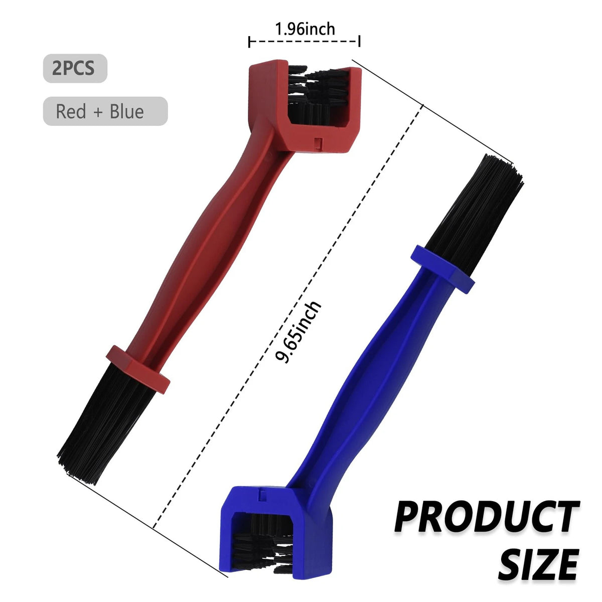 2X Motorcycle Chain Brush for Universal Use (9.651.961.26 inch)