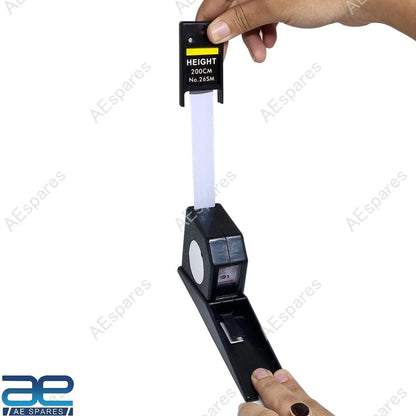 2m Height Measuring Meter Wall Mount Retractable Tape Measure