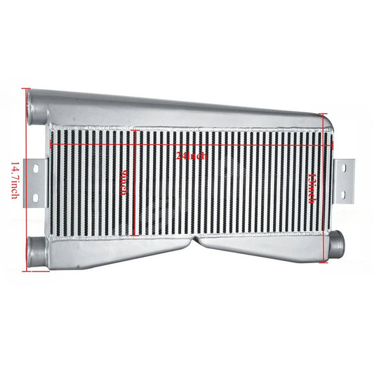 24" x 9" x 3.5" Twin Turbo Intercooler for Universal Applications