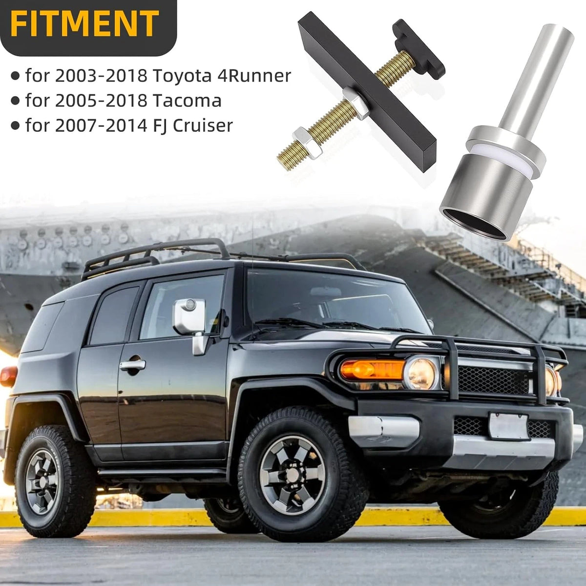 Needle Bearing Puller Tool Kit for Toyota CV Axle (8" Clamshell)