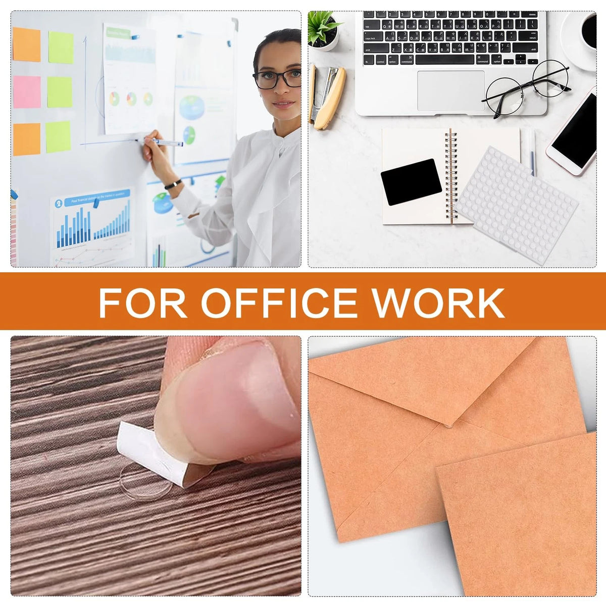 350pcs Clear Double-Sided Sticky Dots for Various Applications (No Specifics)
