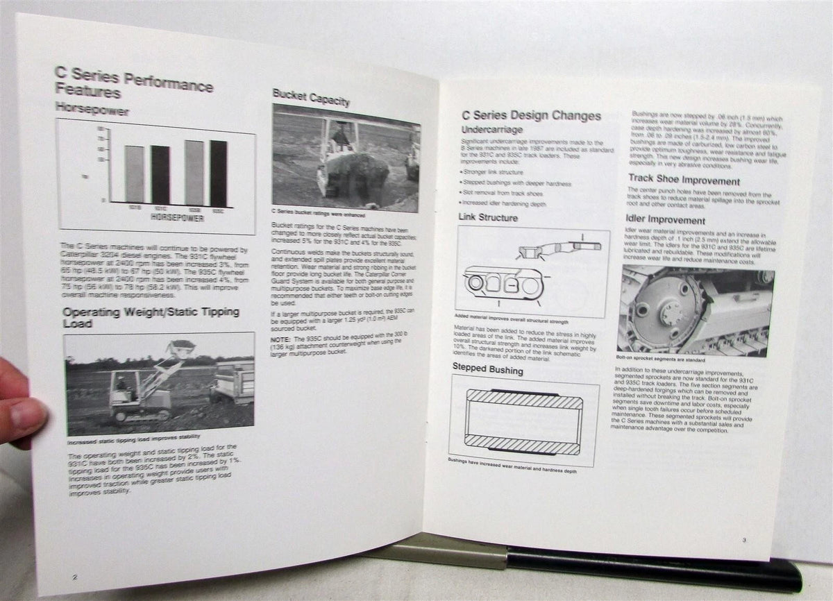 Caterpillar C Series Track Type Loaders Construction Specs Bulletin