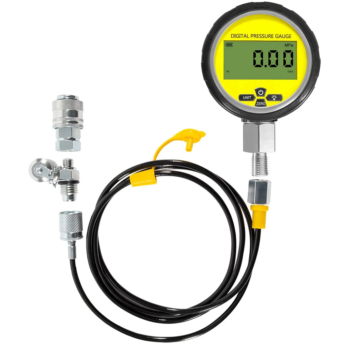Digital Hydraulic Pressure Gauge Test Coupling Kit 700BAR/10000PSI