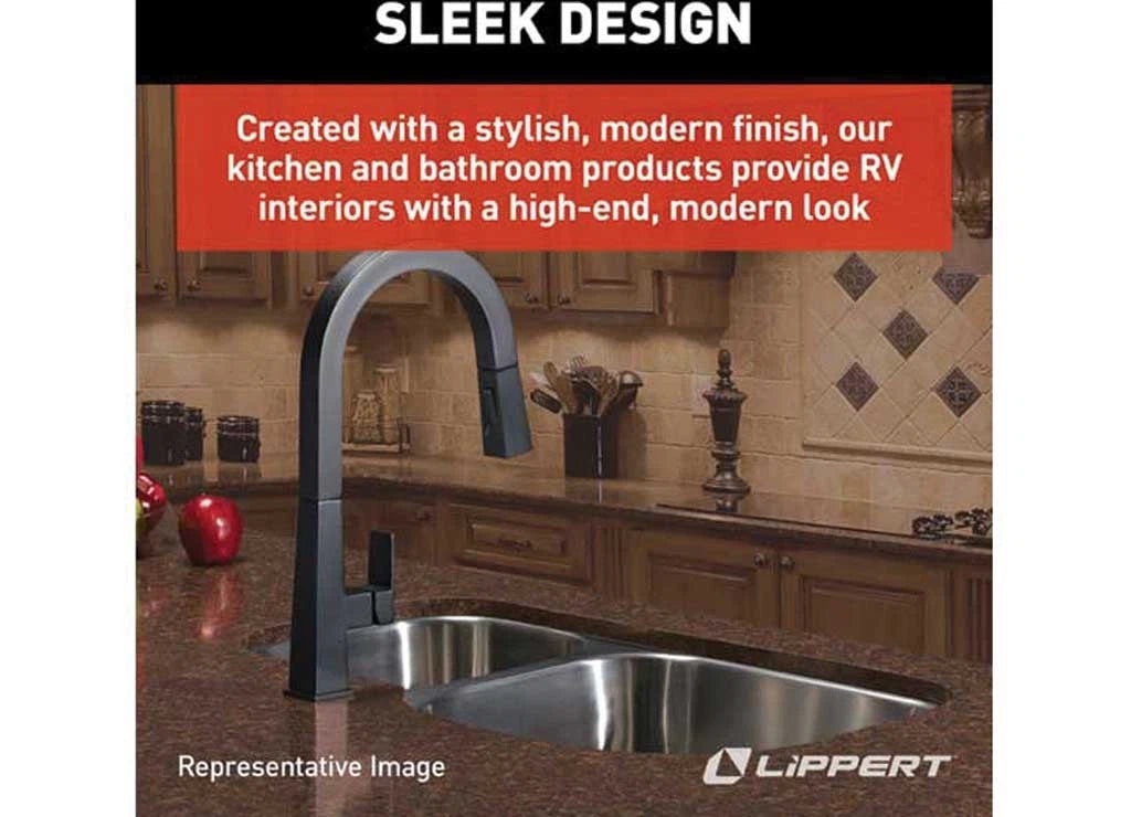 Pull-Down Faucet for Lippert (2021–2021) - Black Matte