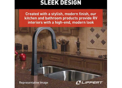 Pull-Down Faucet for Lippert (2021–2021) - Black Matte