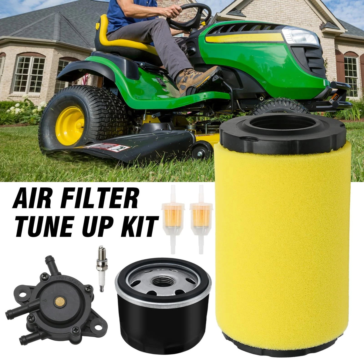 Air Filter Kit for John Deere D100 D105 D125 (2010–2015)