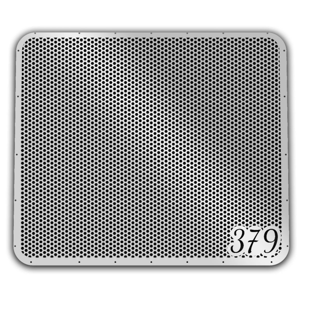 Stainless Steel Hex Hood Grill for Peterbilt 379 (31666886200568)