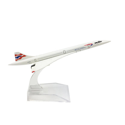 Diecast Concorde Model Airplane 16cm for British F-BVFB