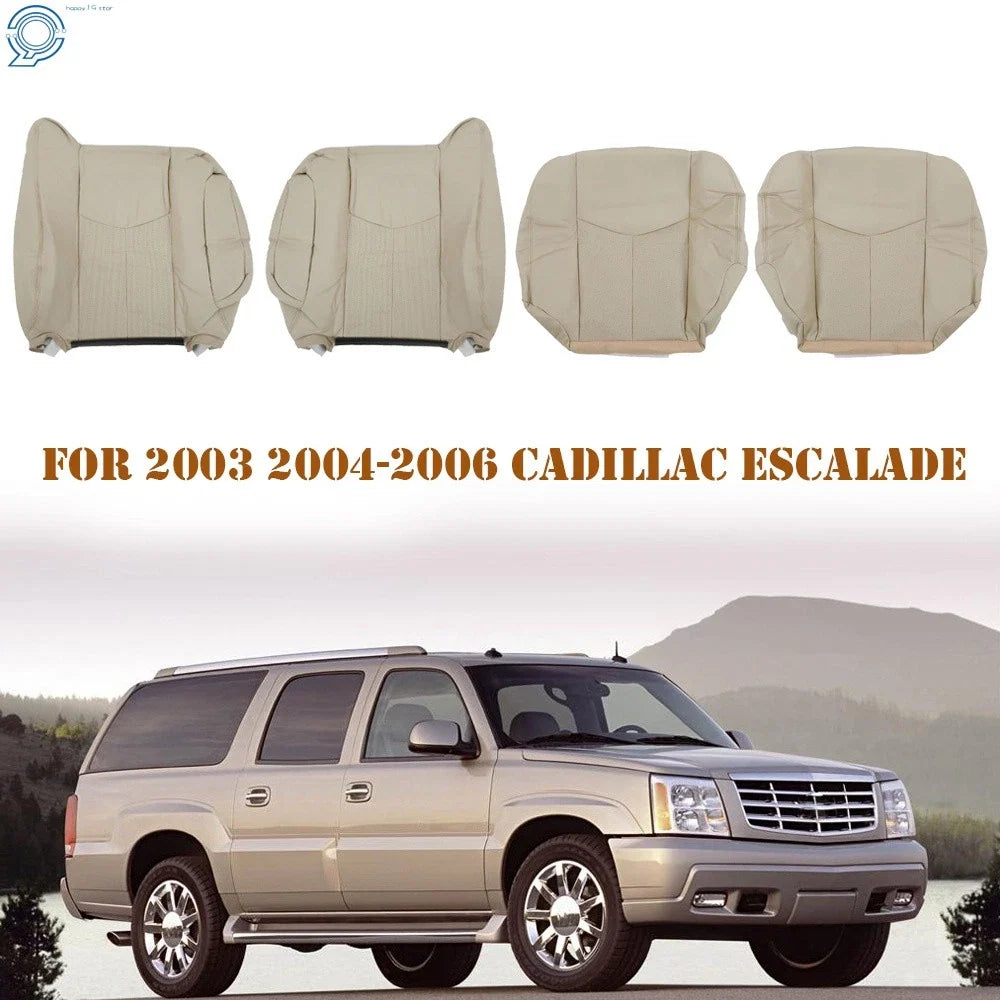 Front & Back Tan Seat Cover for Cadillac Escalade (2003–2006)