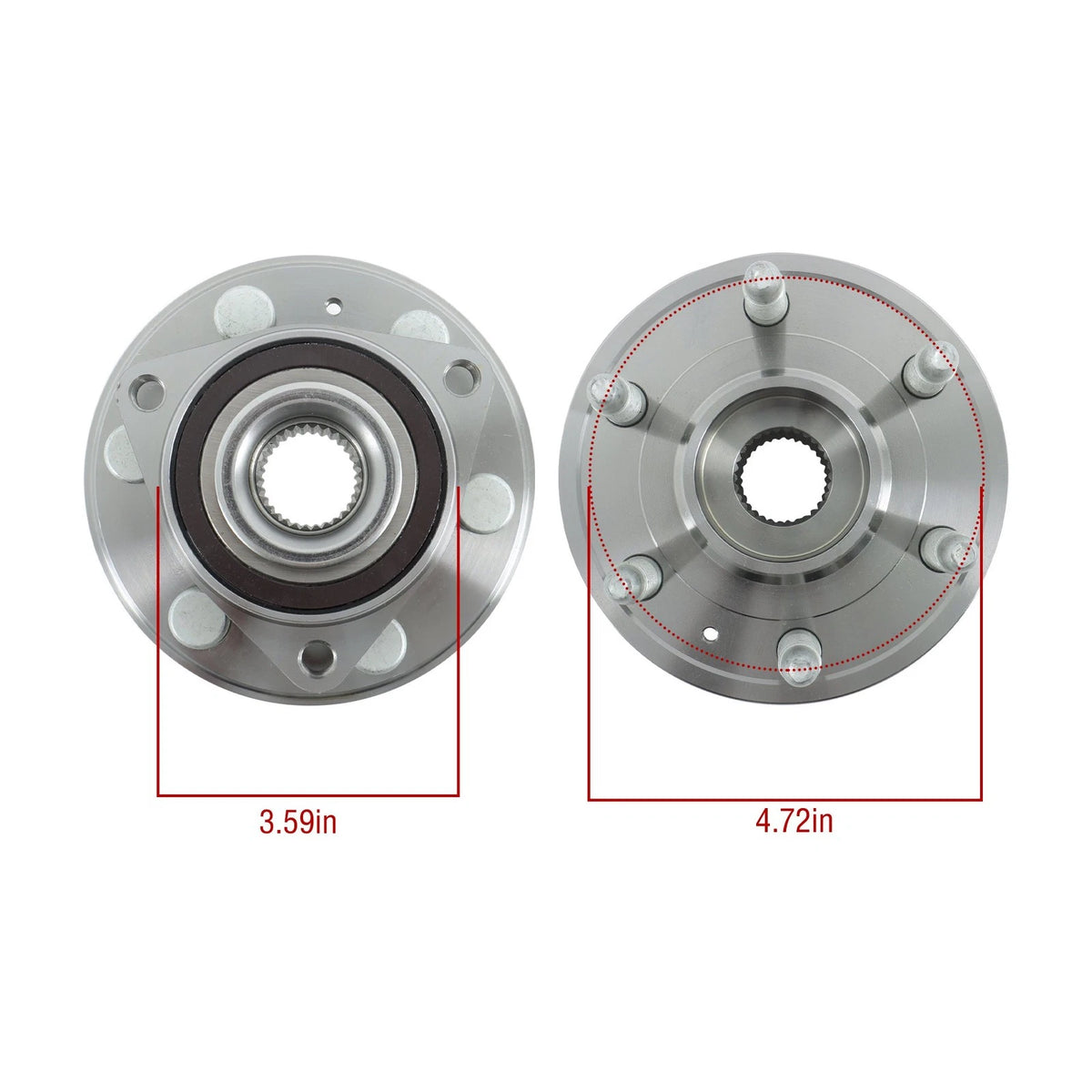 Front Wheel Bearing Hub for Saab 9-4X (2011) & Cadillac SRX (2010–2016) BCK42460K
