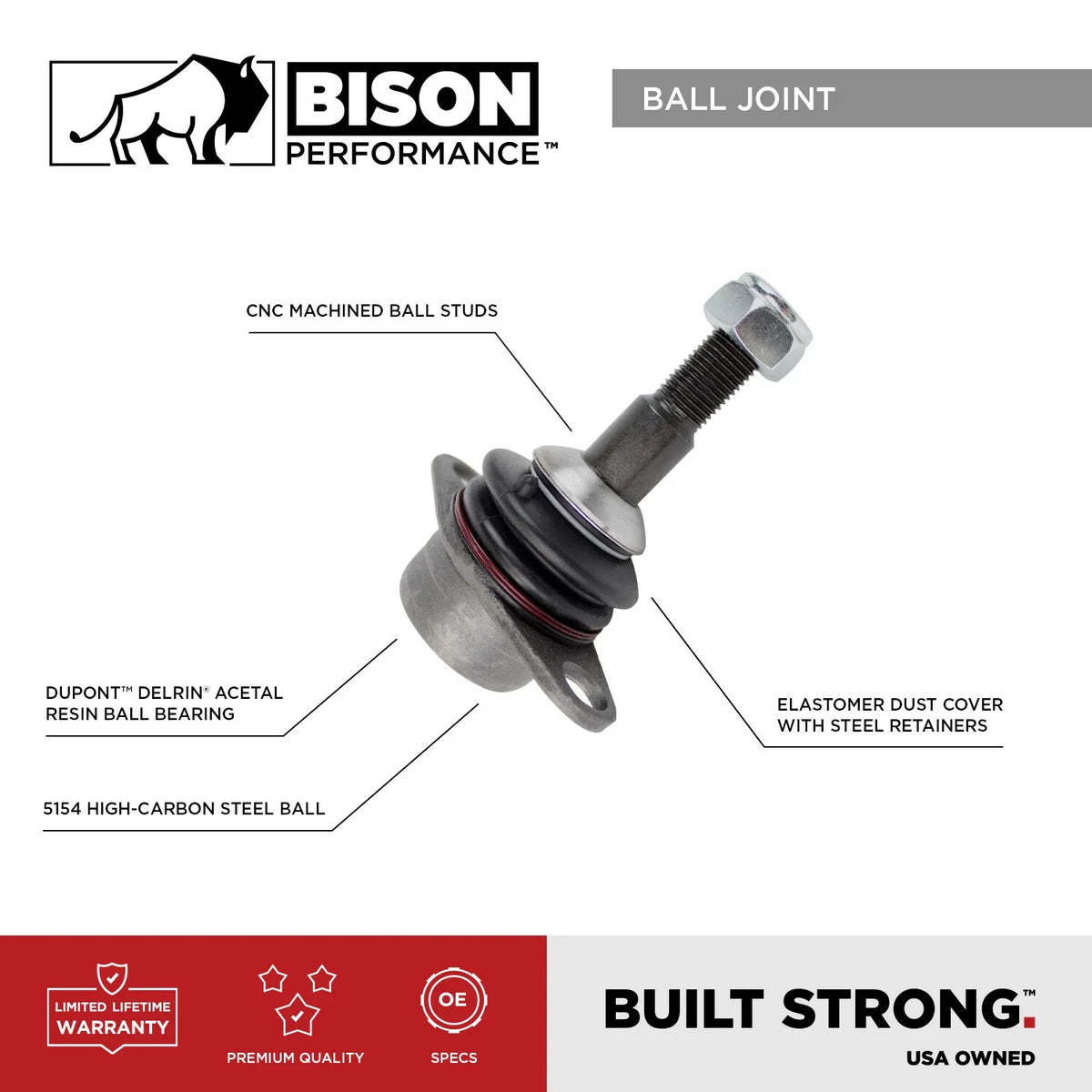 2pc Set Front Lower Ball Joints for Dodge Chrysler