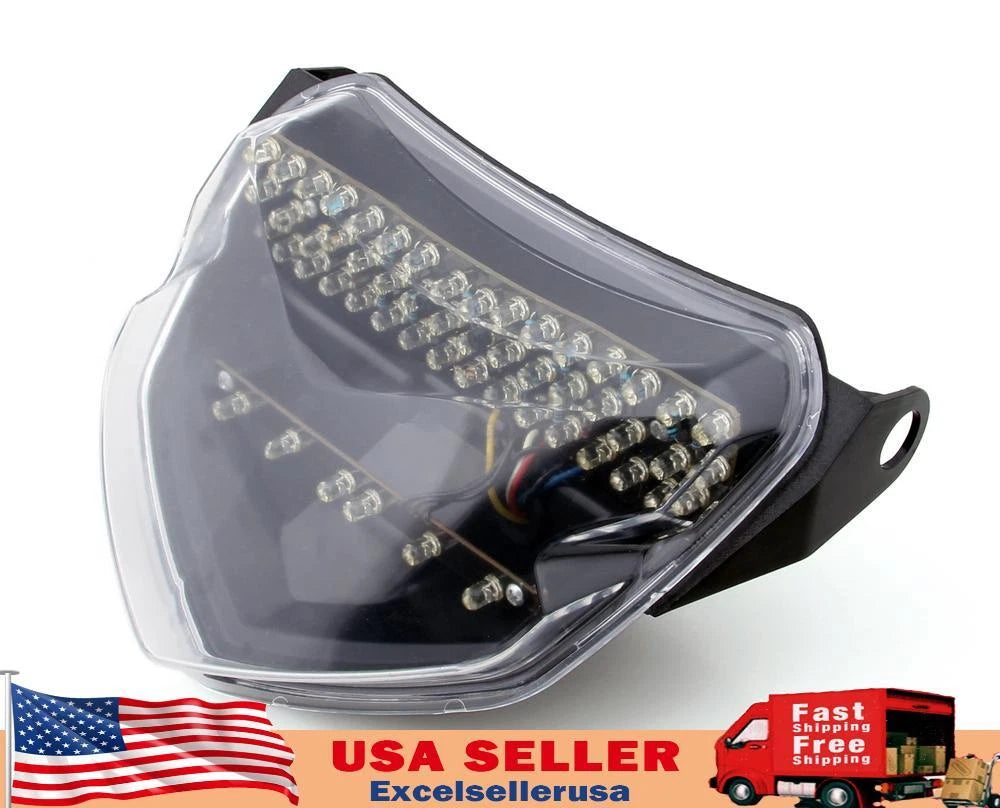 Integrated LED Tail Light Turn Signals for Suzuki GSXR 600/750 (2004–2005) TL-360-Clear