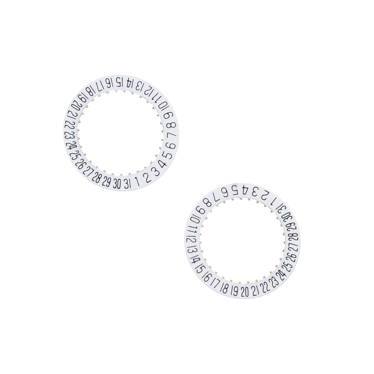 2X Date Indicator Calendar Wheel Disc Plate AT 6 for ETA 2804-2 2824-2 2892A2