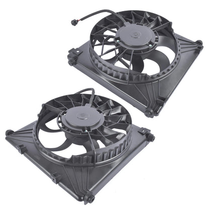 2X Engine Radiator Cooling Fan Assembly for Tesla Model S (2012–2020) - 6007614-00-D, 6008358-00-D, 6007352-00-F