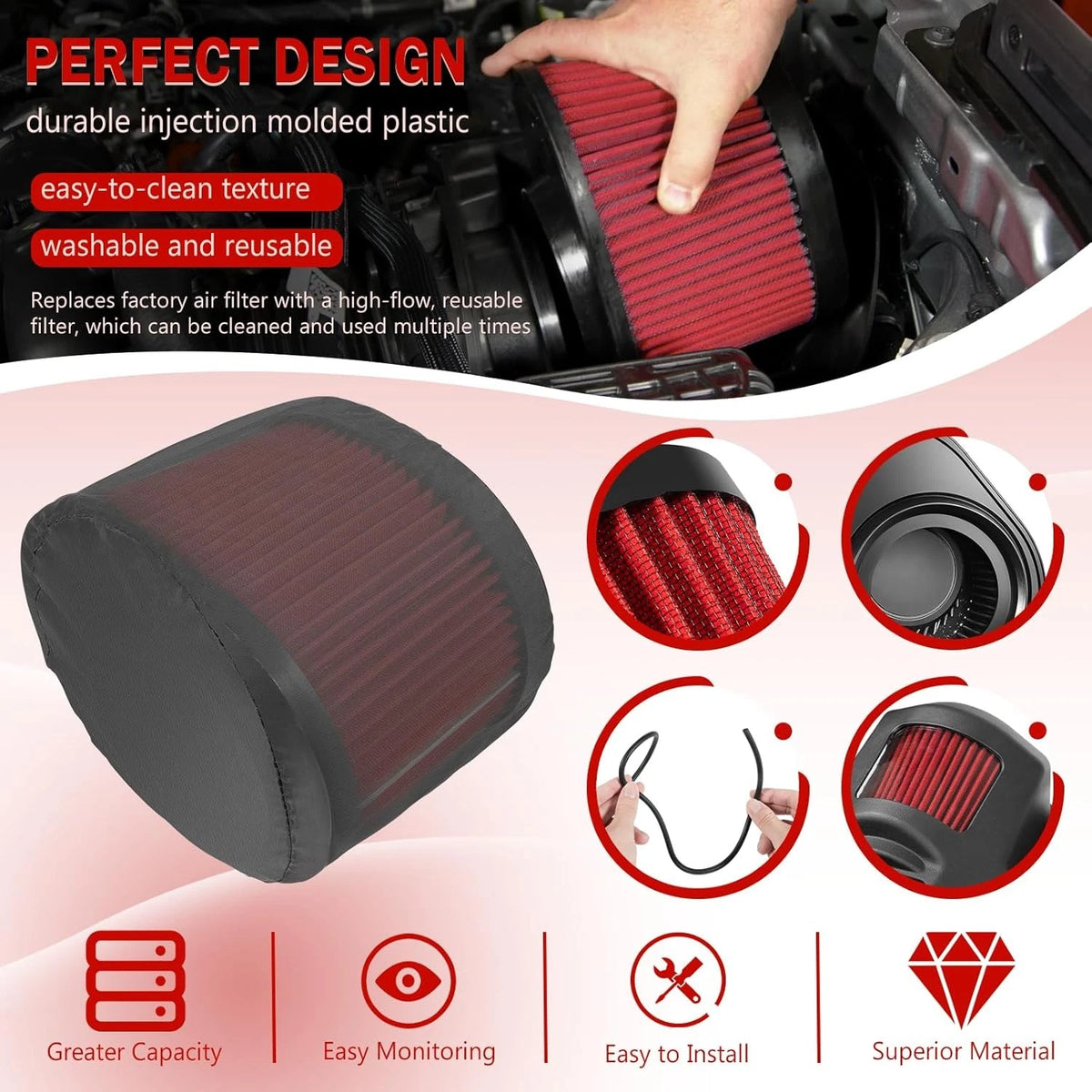 Roush Cold Air Intake Induction System Kit for Ford Bronco (2021–2023) 422233